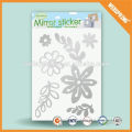 China manufacturer cute shy girl wall mirror stickers